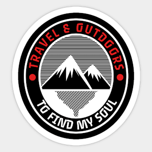 We travel to find ourselves Sticker